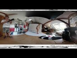 Claudia Mac 01 - Backstage before masturbation video 3DVR 360 UP-DOWN