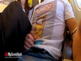 RISKY PUBLIC BLOWJOB IN AN AIRPLANE -  Amateur MySweetApple