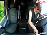 LETSDOEIT - Big Booty German Slut Fucked Super Hard In The Sex Bus