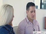 LoveHerFeet - Seductive Blonde With Big Tits Gets Pounded By French Stud