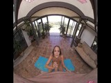 VR BANGERS Downward Yoga Pose With Curvy Busty Yoga Teacher VR Porn