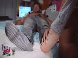 SUBMISSIVE  BABY NICOLS LICK MY FEET &amp; FUCK ME, CUM ON FEET