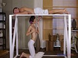 Massage Rooms Petite Russian babe Kate Rich glory hole cock massage