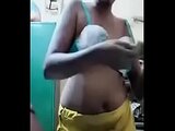 Swathi naidu sexy while dress changing to saree