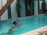 HUNT4K. Hunter picked up slut Anna Rose for nice sex in private pool