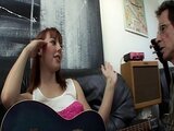 Lucky guitar teacher gets to fuck his perfect brunette teen student  Delila Darling&#039_s cunt