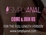 Simplyanal - Anal dildo play for stocking clad lesbians Sarah Key and Arwen Gold