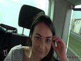 Hungarian lazy beauty didnt want to leave the van after fuck