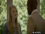 BLACKED Submissive girlfriend punished by two black men