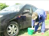 Fucked In The Ass While Washing Car