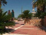 Two skinny blondes do fuck on the patio