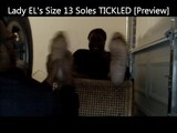 Lady EL's Size 13 Soles TICKLED [Preview]