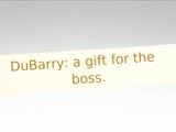 DuBarry: my gift for the boss to the anniversary.