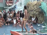 Fun Loving Girls Partying Naked at Pool Party Dante's Club Key West