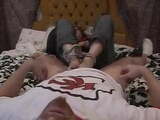 Britney Sweetstink devil footjob!!