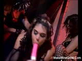 ARIA with glamorous lesbians in a cage lick and toy