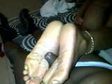 very mature ebony feet