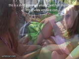 veneisse lesbian outdoor public plug &amp; double fisting