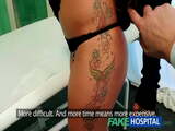 FakeHospital Teen model cums for tattoo removal doctor enjoy