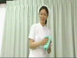 Japanese Nurse Sneaky Handjob