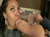 Ebony Female Worships Feet