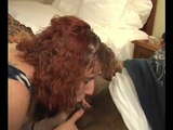 Tatooed Red-haired Skank gets some BBC!