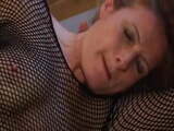 French MILF Orphea deep fuck in fishnet