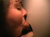 brunette milf in gloryhole sperm junkie