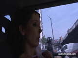 Mature analized by the taxi driver after masturbation in car