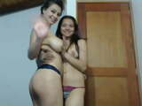 2 girls teasing on webcam