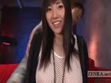 Japanese Azusa Nagasawa fishnet dress subtitled interview