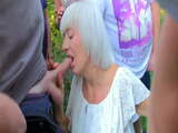 sexy granny sucks stranger cocks