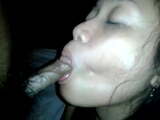 indonesian babe deep sucking