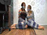 two big breast girls tied up with ductape