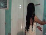 Desi Aunty Strip tease in Shower