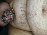 Prostate Milking in chastity, American Bombshell Ballistic 