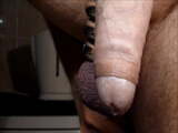 Quick Prostate massage with a lubricated Steel Probe,