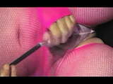 shemale tranny lingerie pantyhose in dildo sounding urethral