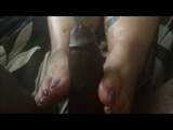 Mature Thick Country Hunny First Footjob