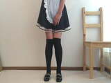 Cute Japanese Maid Pees Herself