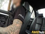 Fake Cop Unfaithful girlfriend feels the cops cock