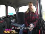 Female Fake Taxi Sexy Englishman pays for czech taxi ride