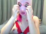 Deep throat cam : latex masked1 