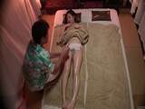 Subtitled Japanese massage clinic busty woman oil treatment