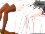 Hentai lesbians finger pussy together