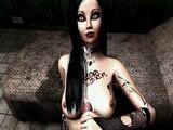 Animated - Goth Girl fucked and facial