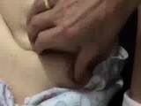 Squeezing Chinese Granny Saggy Tits