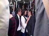 asian train groped