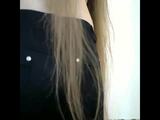 Fantastic Long Haired Hairplay, Striptease and Brushing