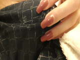 Pant Scratch and jerked (red nails)